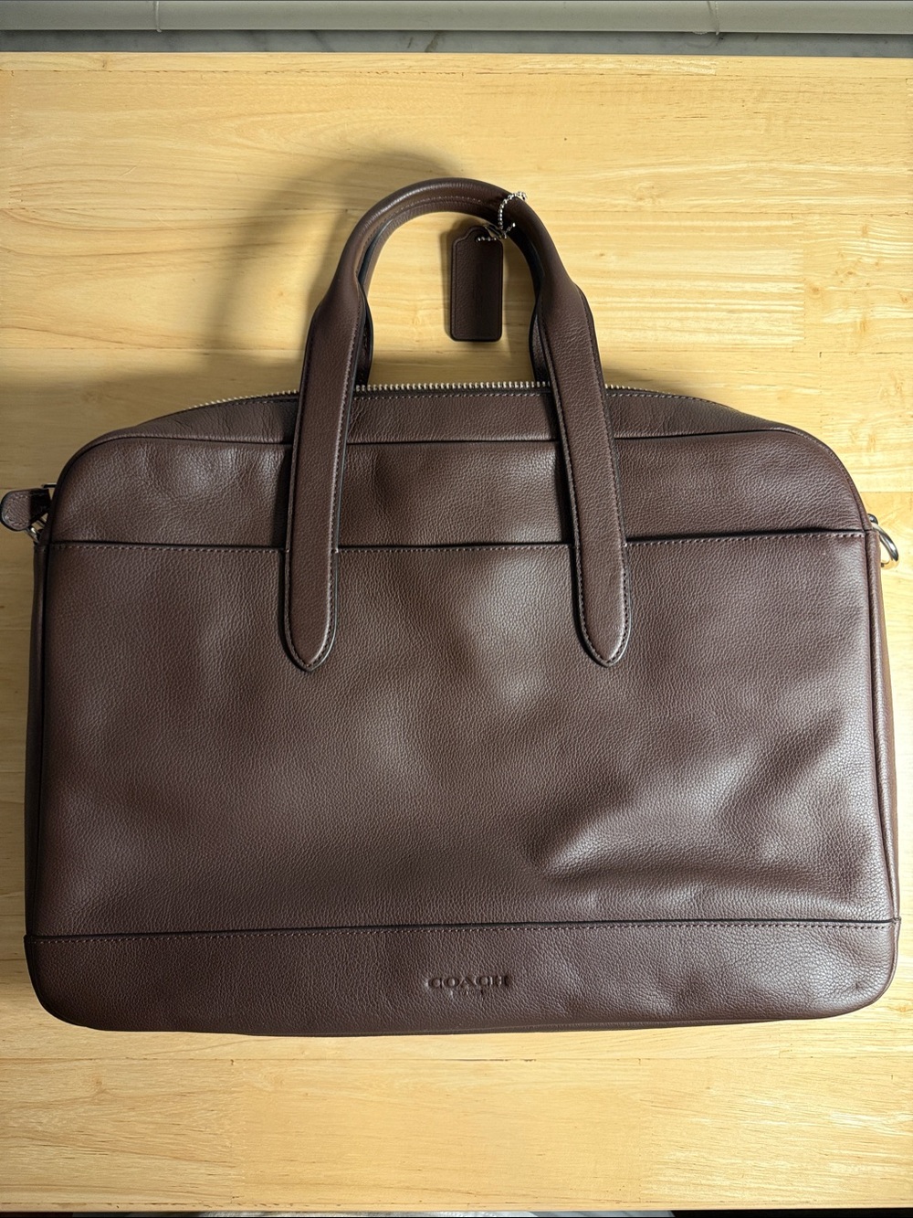 Coach F22529 Men's Hamilton Sport Calf Leather Briefcase - NWOT, Brown